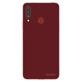 Picasee silikonový průhledný obal pro Samsung Galaxy A20s - Red Bliss