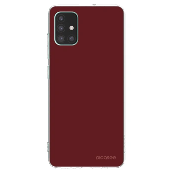 Picasee silikonový průhledný obal pro Samsung Galaxy M51 M515F - Red Bliss