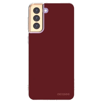 Picasee silikonový průhledný obal pro Samsung Galaxy S21+ 5G G996F - Red Bliss