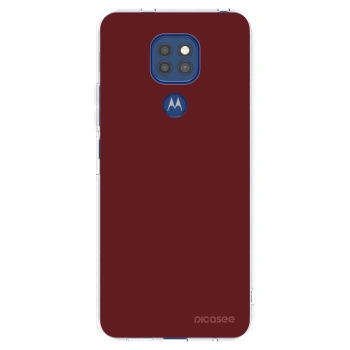Picasee silikonový průhledný obal pro Motorola Moto G9 Play - Red Bliss