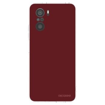 Picasee silikonový průhledný obal pro Xiaomi Poco F3 - Red Bliss