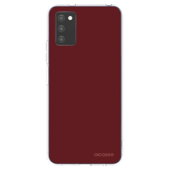 Picasee silikonový průhledný obal pro Samsung Galaxy A02s A025G - Red Bliss