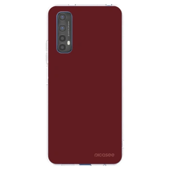 Picasee silikonový průhledný obal pro Realme 7 - Red Bliss
