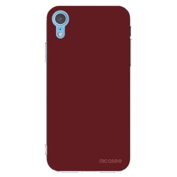 Picasee silikonový průhledný obal pro Apple iPhone XR - Red Bliss