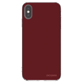 Picasee silikonový průhledný obal pro Apple iPhone XS Max - Red Bliss