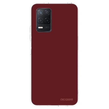 Picasee silikonový průhledný obal pro Realme 8 5G - Red Bliss