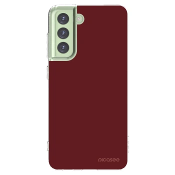 Picasee silikonový průhledný obal pro Samsung Galaxy S21 FE 5G - Red Bliss