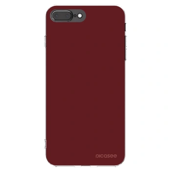 Picasee silikonový průhledný obal pro Apple iPhone 8 Plus - Red Bliss