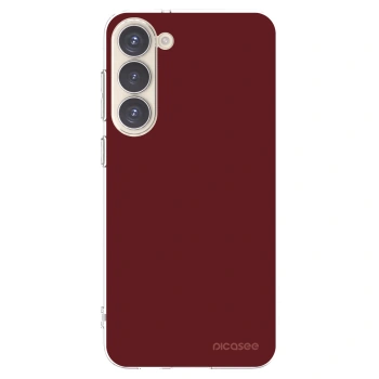 Picasee silikonový průhledný obal pro Samsung Galaxy S23+ 5G - Red Bliss