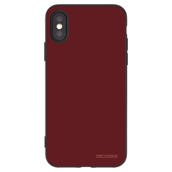 Picasee silikonový černý obal pro Apple iPhone X/XS - Red Bliss