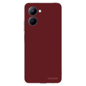 Picasee silikonový průhledný obal pro Realme C33 (2023) - Red Bliss