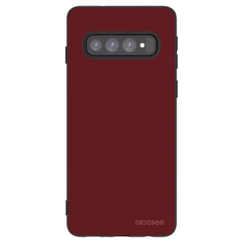 Picasee silikonový černý obal pro Samsung Galaxy S10 G973 - Red Bliss