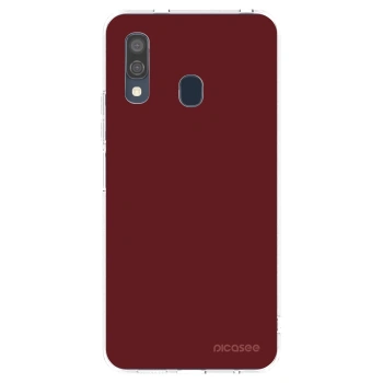 Picasee silikonový průhledný obal pro Samsung Galaxy A40 A405F - Red Bliss