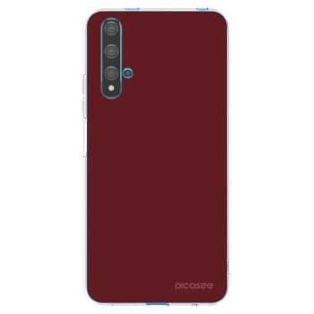 Picasee silikonový průhledný obal pro Huawei Nova 5T - Red Bliss