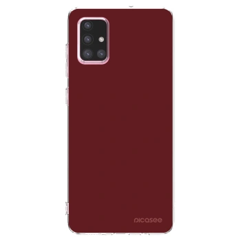 Picasee silikonový průhledný obal pro Samsung Galaxy A71 A715F - Red Bliss