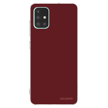 Picasee silikonový průhledný obal pro Samsung Galaxy A51 A515F - Red Bliss