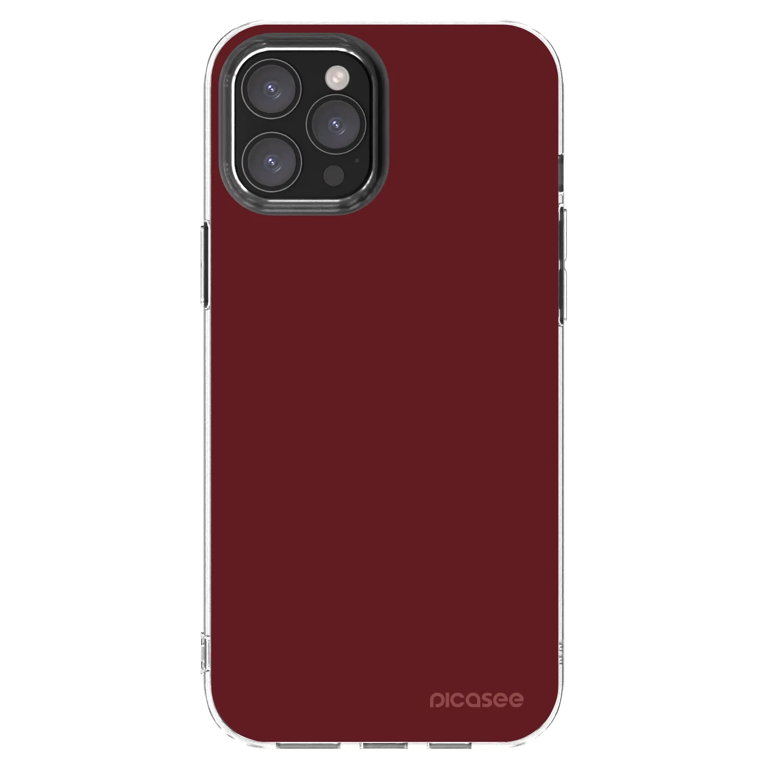Picasee silikonový průhledný obal pro Apple iPhone 12 Pro Max - Red Bliss