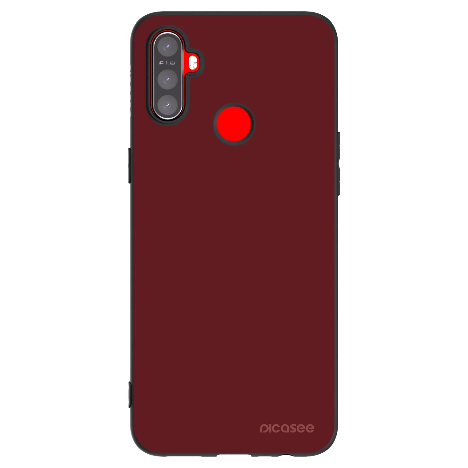 Picasee silikonový černý obal pro Realme C3 - Red Bliss