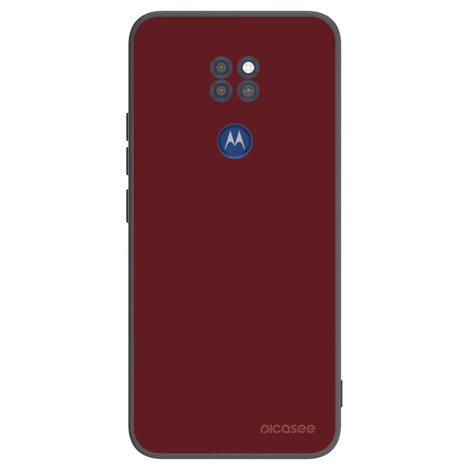 Picasee silikonový černý obal pro Motorola Moto G9 Play - Red Bliss