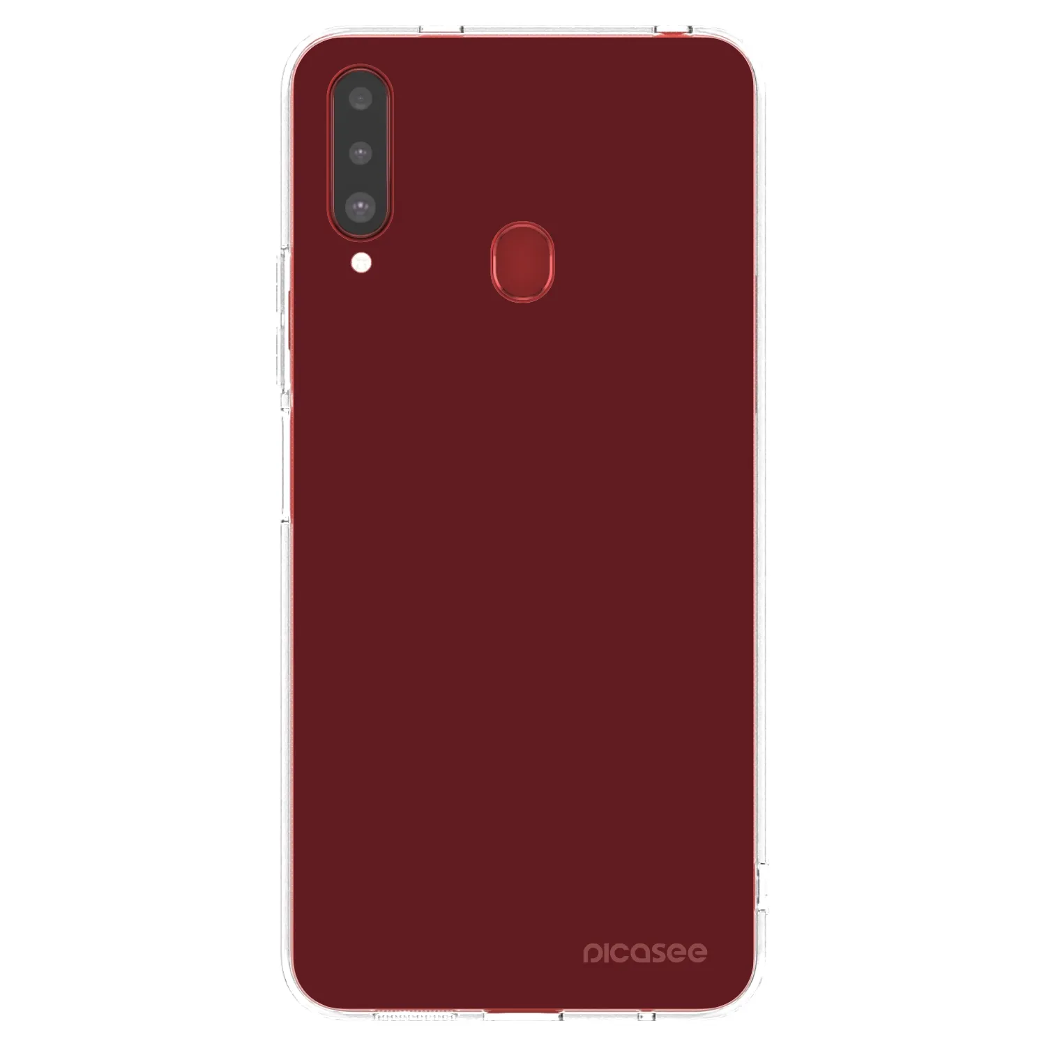 Picasee silikonový průhledný obal pro Samsung Galaxy A20s - Red Bliss