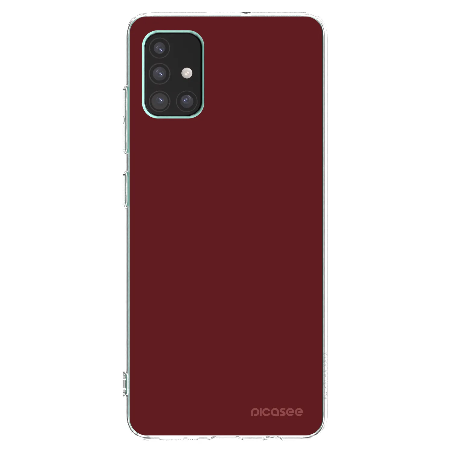 Picasee silikonový průhledný obal pro Samsung Galaxy M51 M515F - Red Bliss