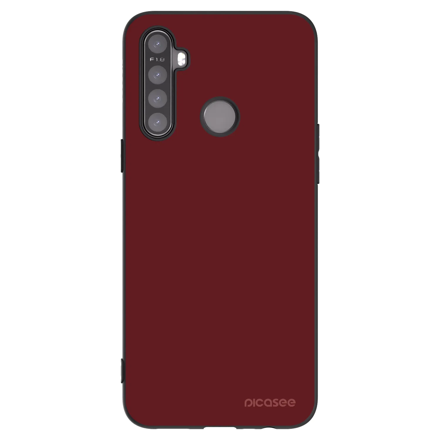 Picasee silikonový černý obal pro Realme 5 - Red Bliss