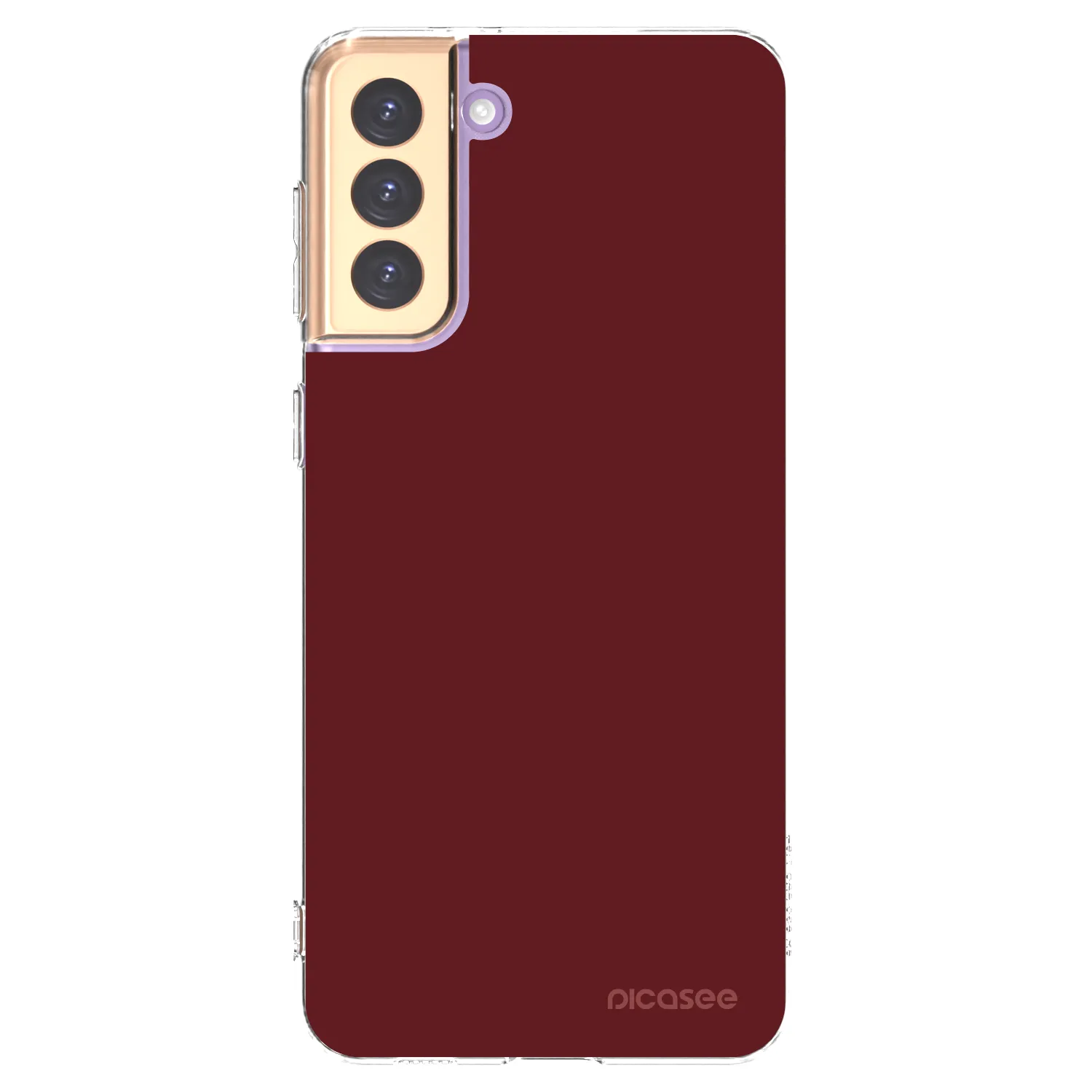 Picasee silikonový průhledný obal pro Samsung Galaxy S21+ 5G G996F - Red Bliss