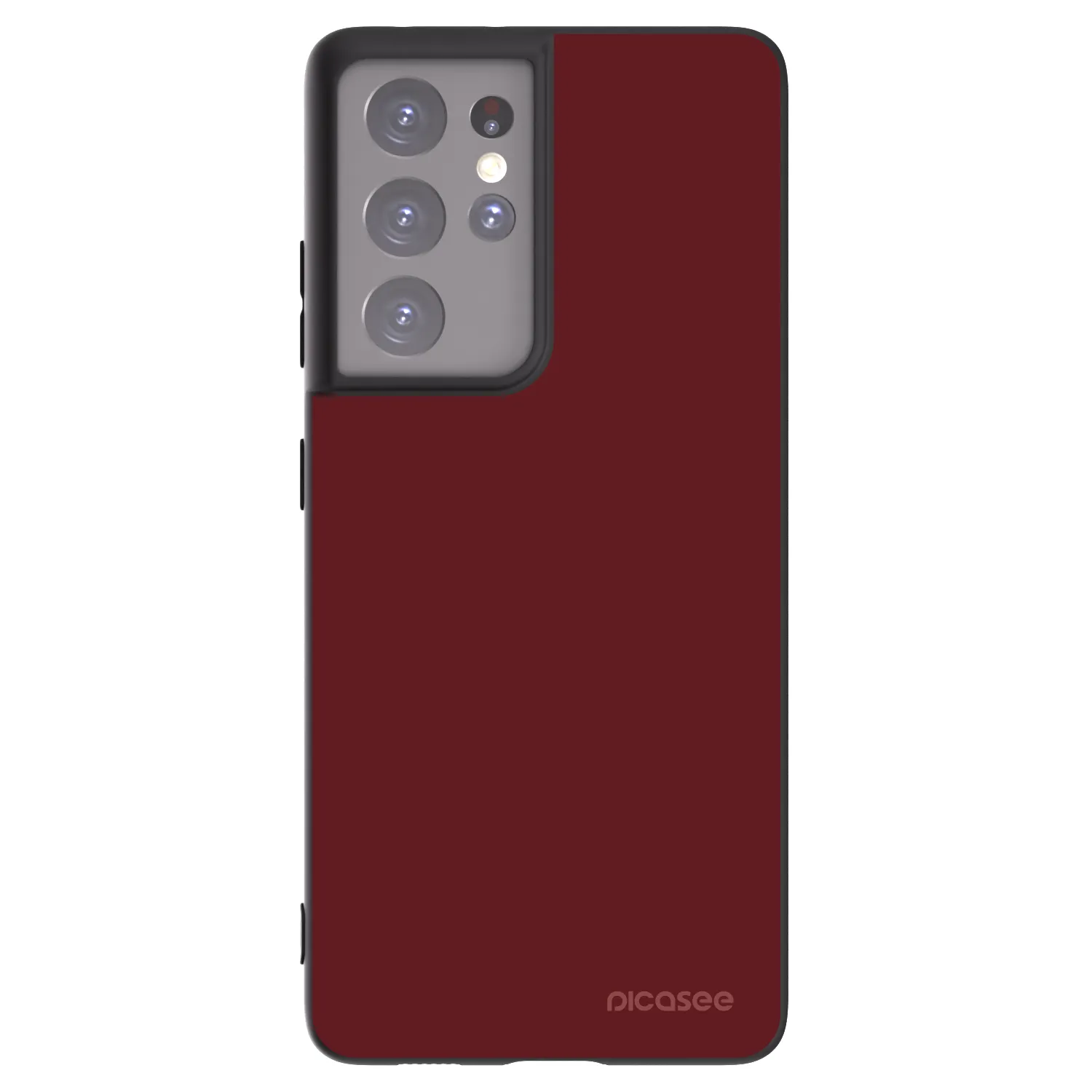 Picasee silikonový černý obal pro Samsung Galaxy S21 Ultra 5G G998B - Red Bliss