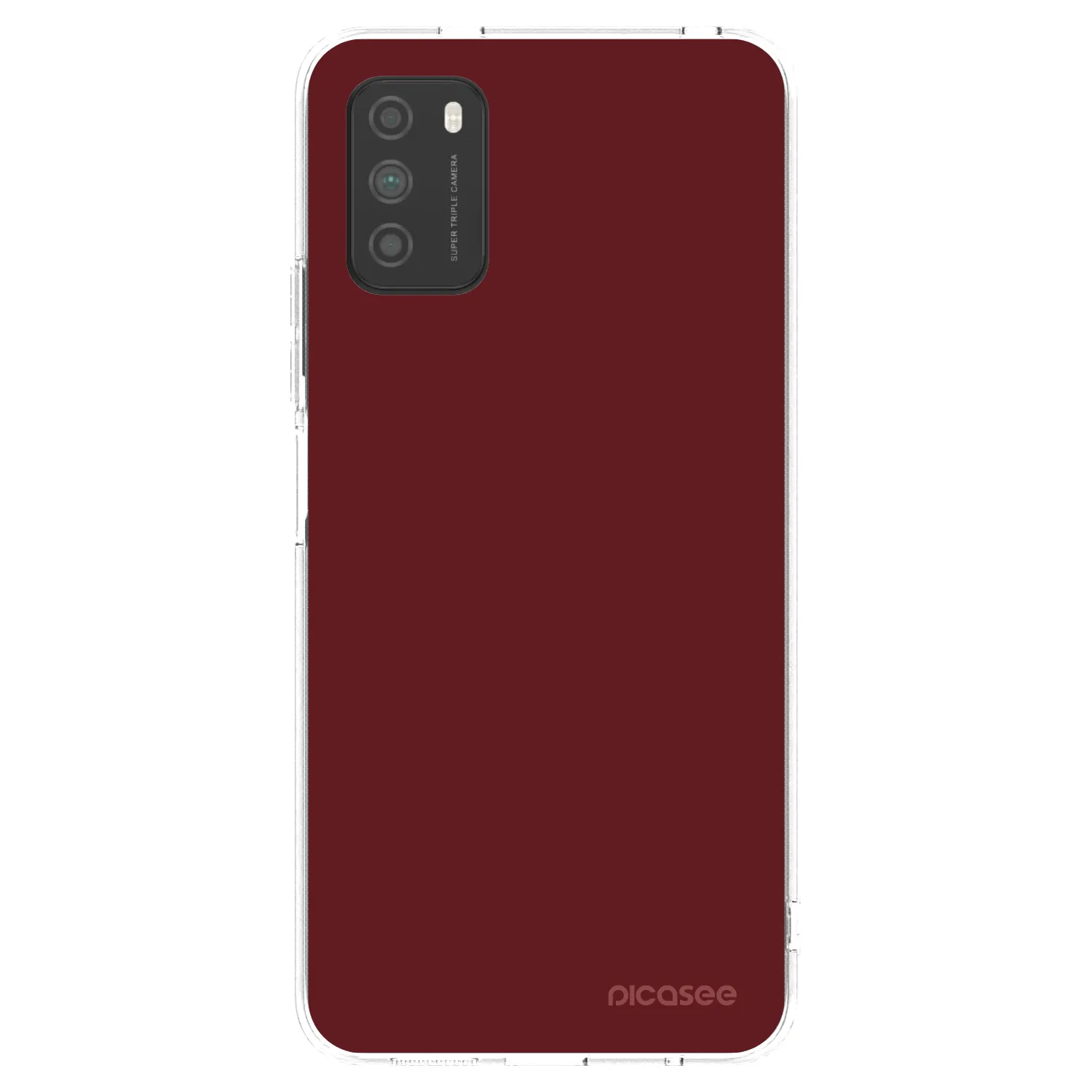 Picasee silikonový průhledný obal pro Xiaomi Poco M3 - Red Bliss