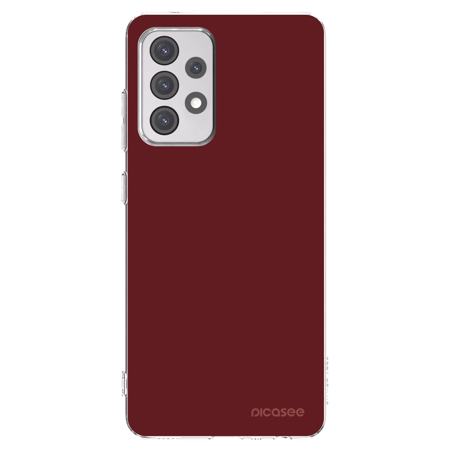 Picasee silikonový průhledný obal pro Samsung Galaxy A52 5G A525F - Red Bliss