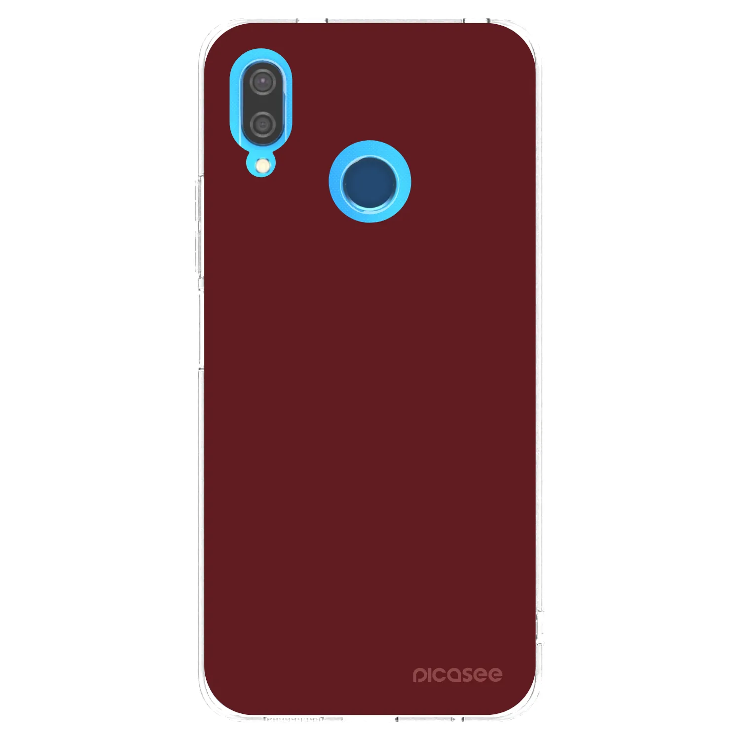 Picasee silikonový průhledný obal pro Huawei P20 Lite - Red Bliss