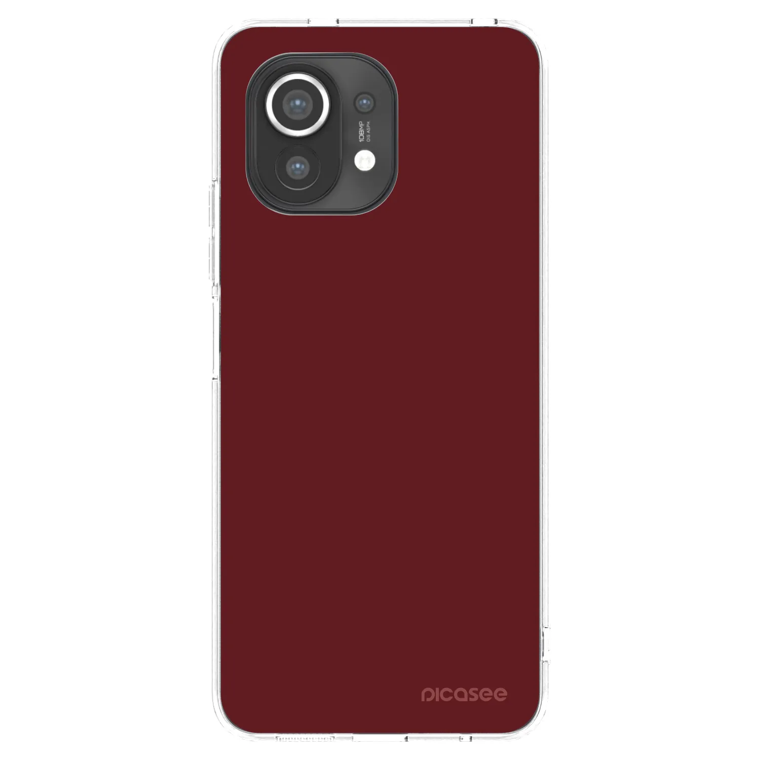 Picasee silikonový průhledný obal pro Xiaomi Mi 11 - Red Bliss