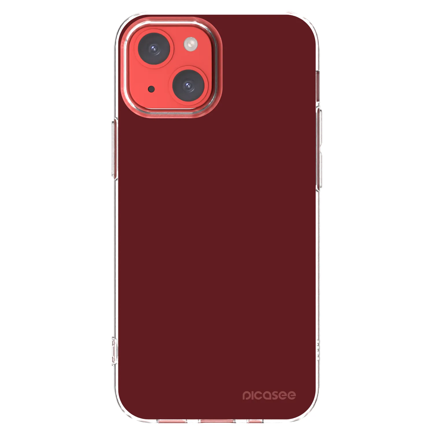 Picasee silikonový průhledný obal pro Apple iPhone 13 mini - Red Bliss