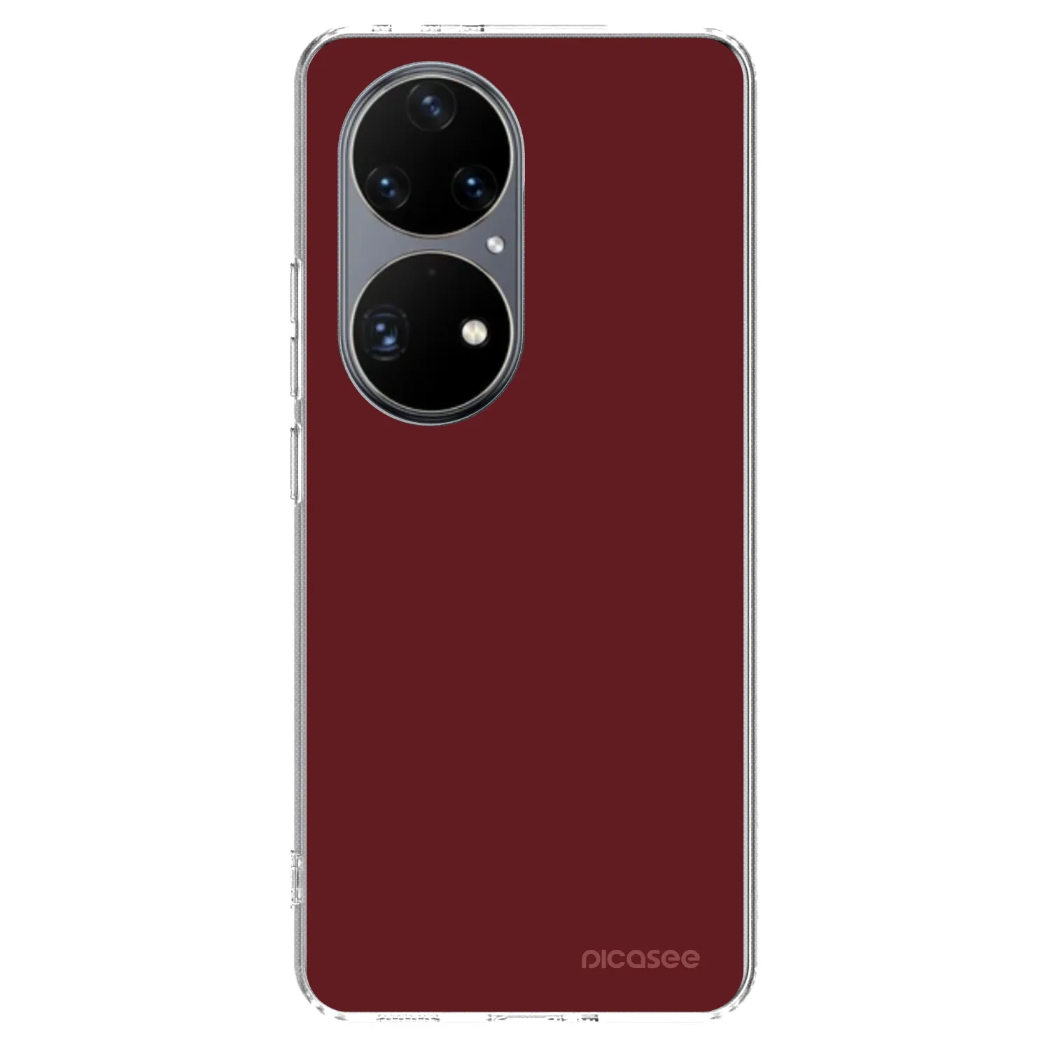 Picasee silikonový průhledný obal pro Huawei P50 - Red Bliss