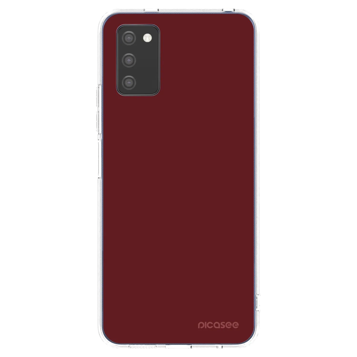 Picasee silikonový průhledný obal pro Samsung Galaxy A02s A025G - Red Bliss