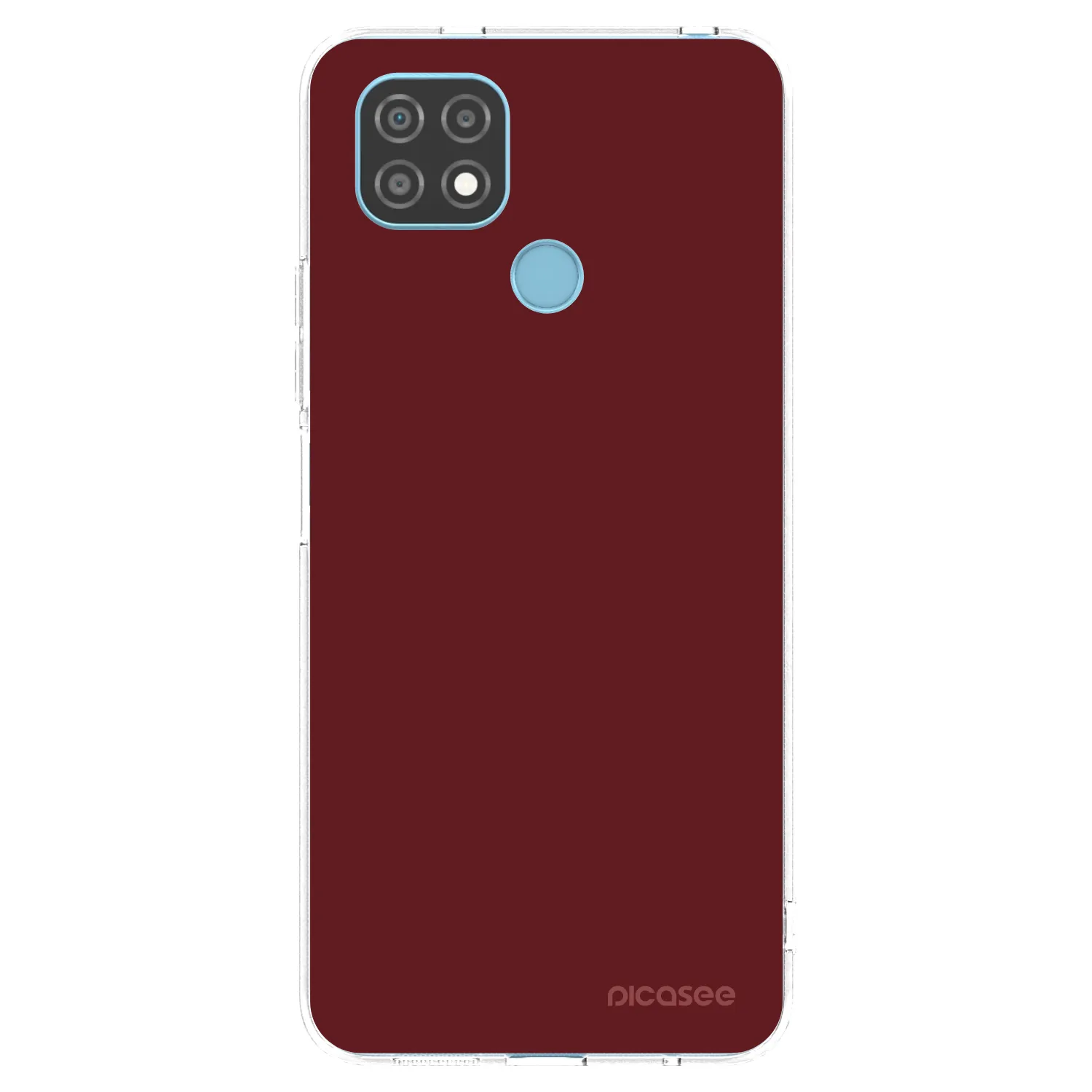 Picasee silikonový průhledný obal pro Realme C21 - Red Bliss