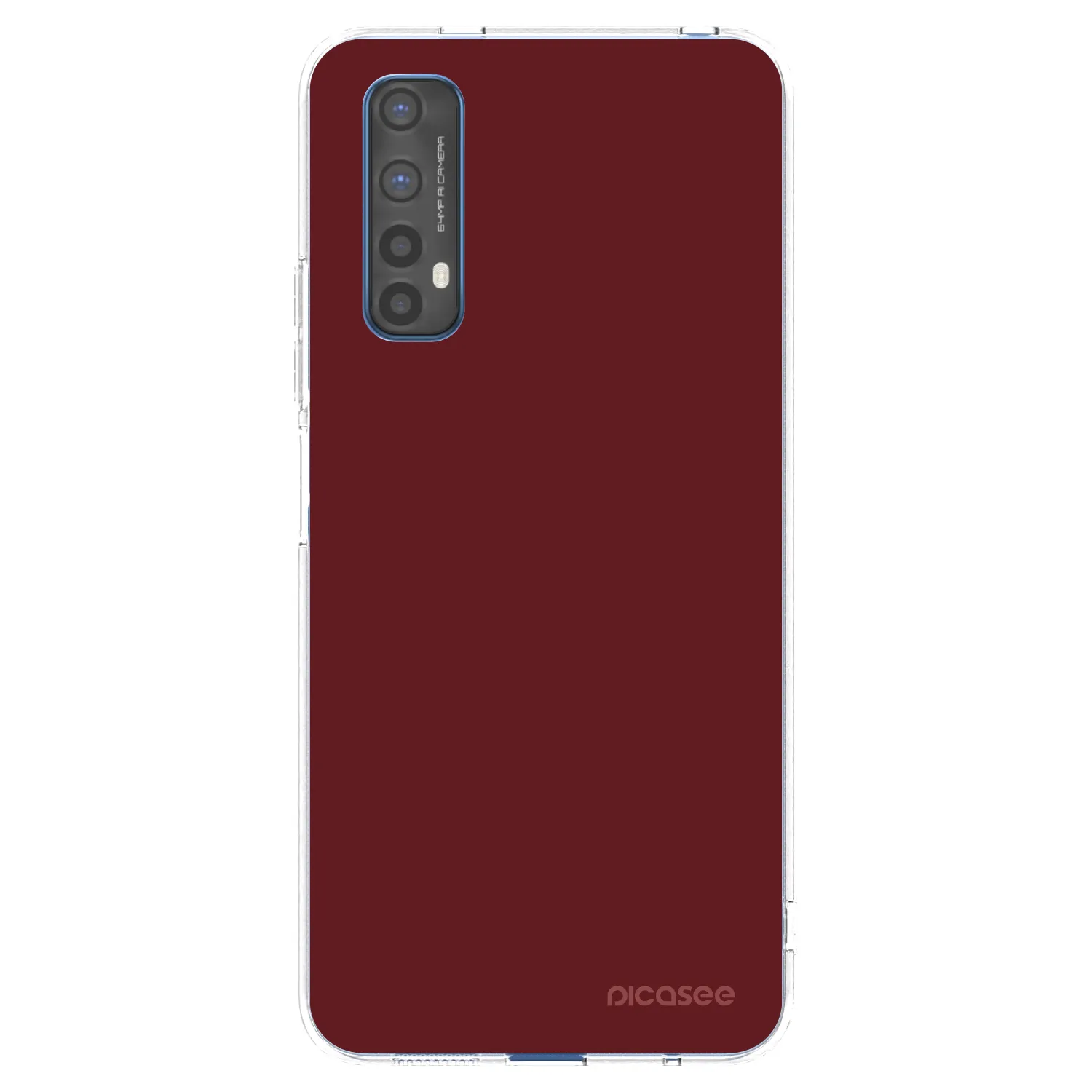 Picasee silikonový průhledný obal pro Realme 7 - Red Bliss