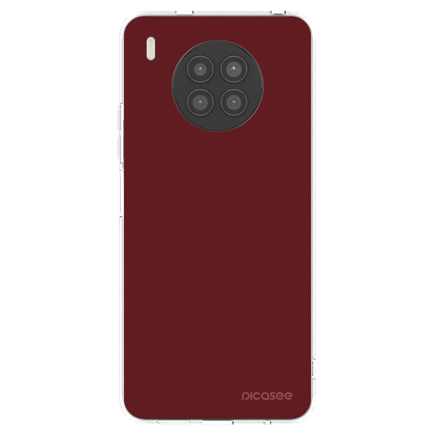 Picasee silikonový průhledný obal pro Huawei Nova 8i - Red Bliss