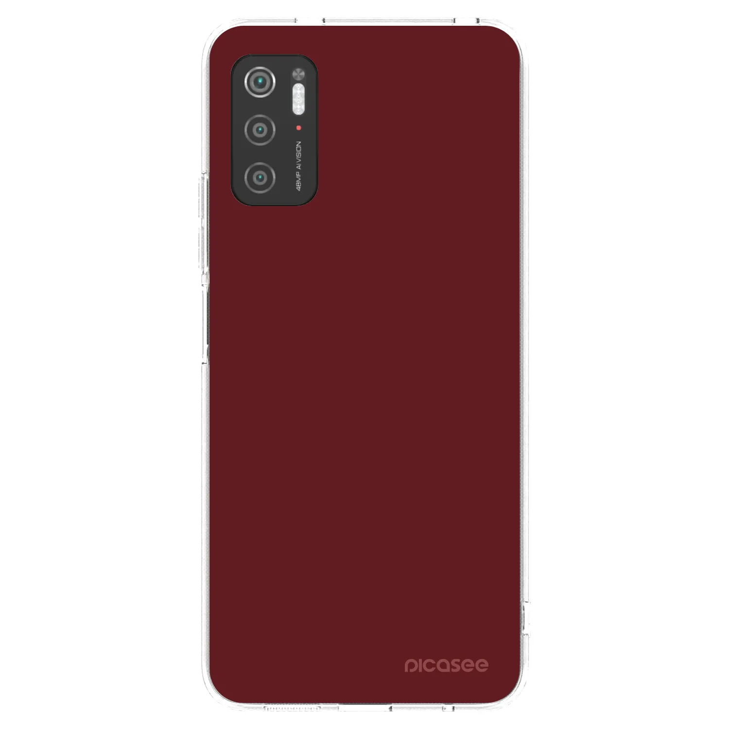 Picasee silikonový průhledný obal pro Xiaomi Poco M3 Pro 5G - Red Bliss