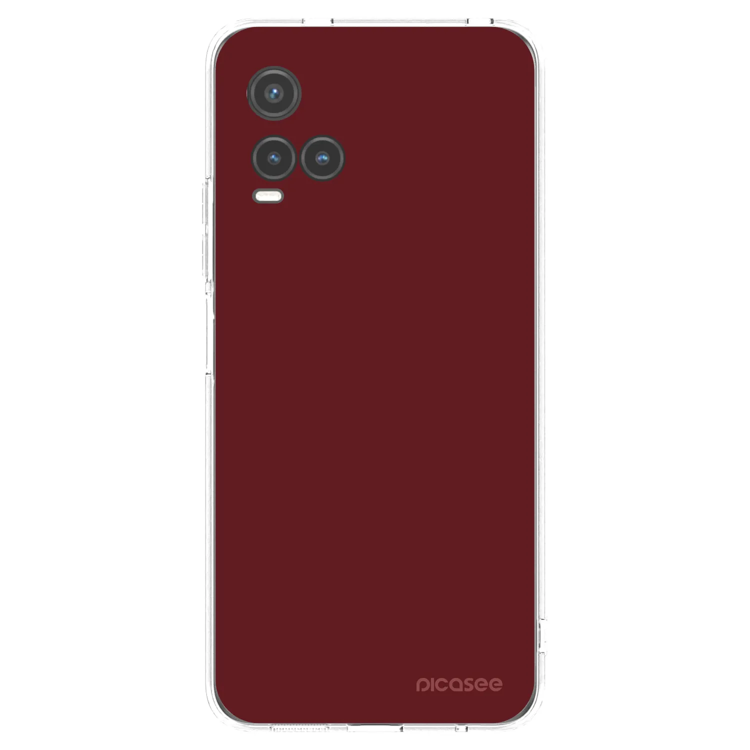 Picasee silikonový průhledný obal pro Vivo Y33s - Red Bliss