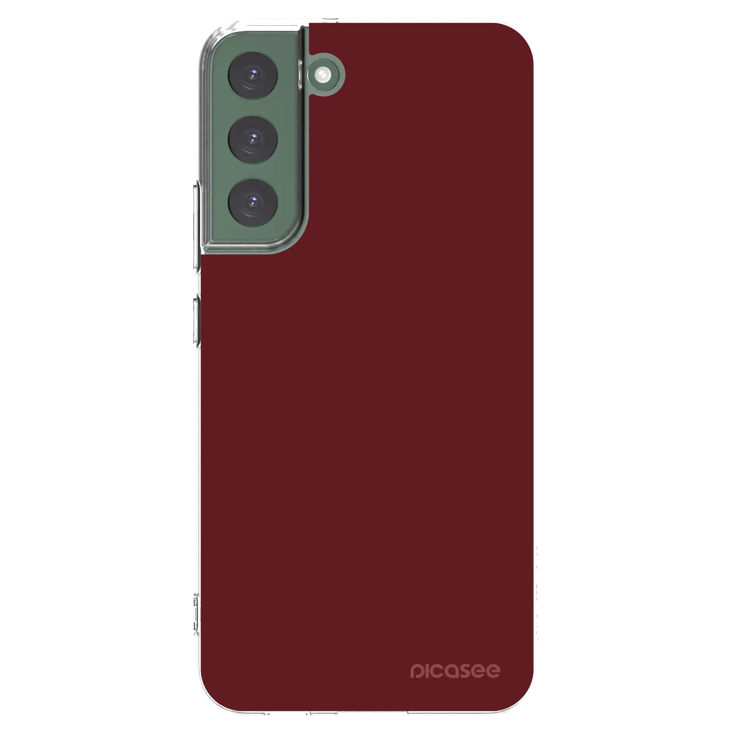 Picasee silikonový průhledný obal pro Samsung Galaxy S22+ 5G - Red Bliss