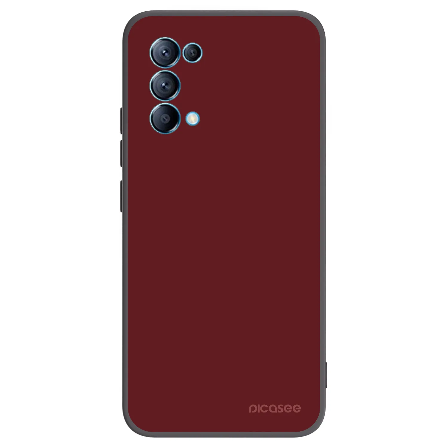 Picasee silikonový černý obal pro OPPO Reno 5 5G - Red Bliss
