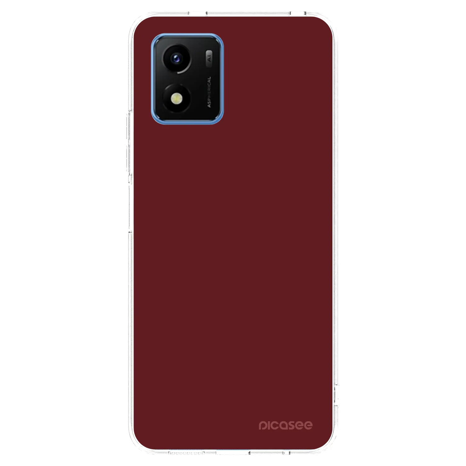 Picasee silikonový průhledný obal pro Vivo Y01 - Red Bliss