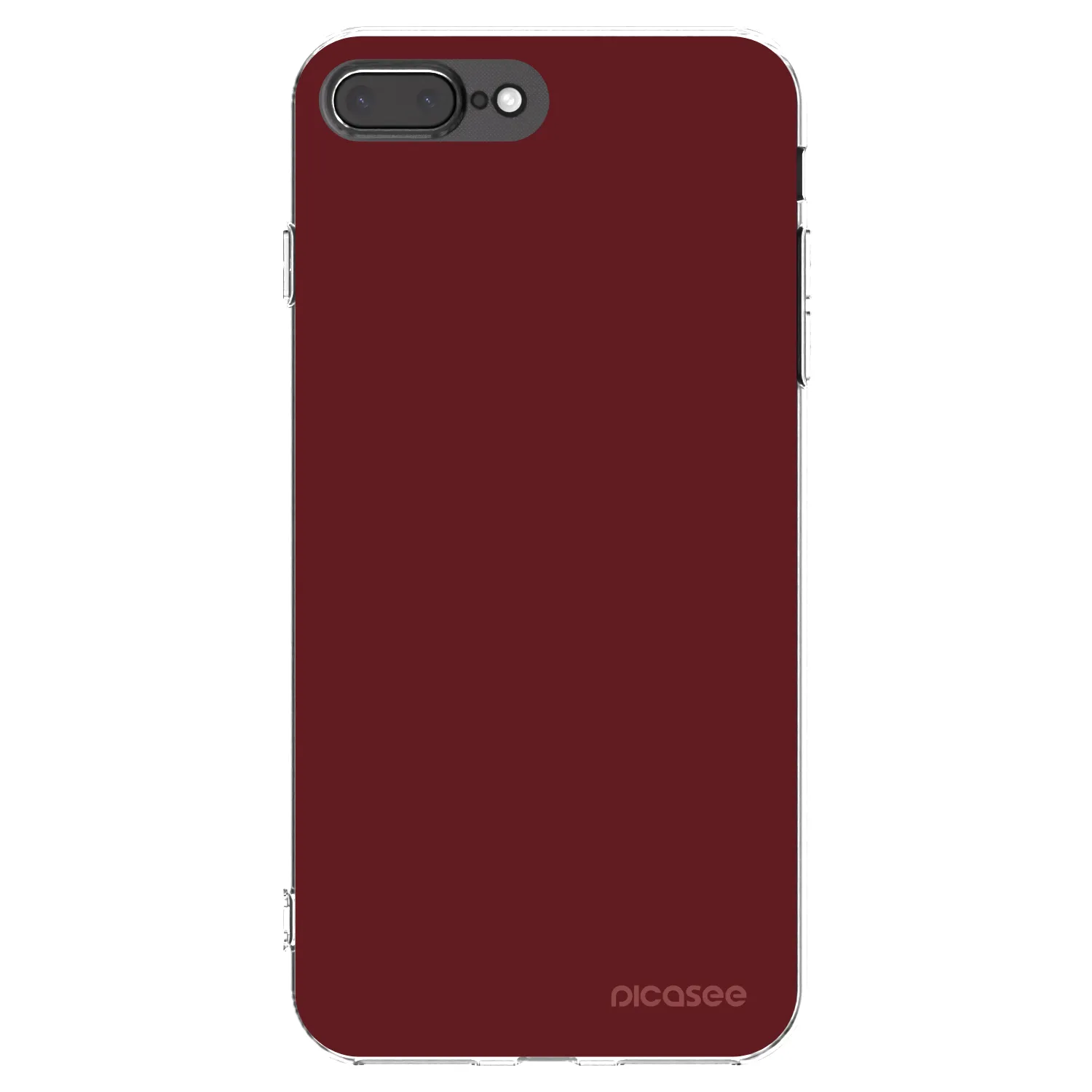 Picasee silikonový průhledný obal pro Apple iPhone 8 Plus - Red Bliss