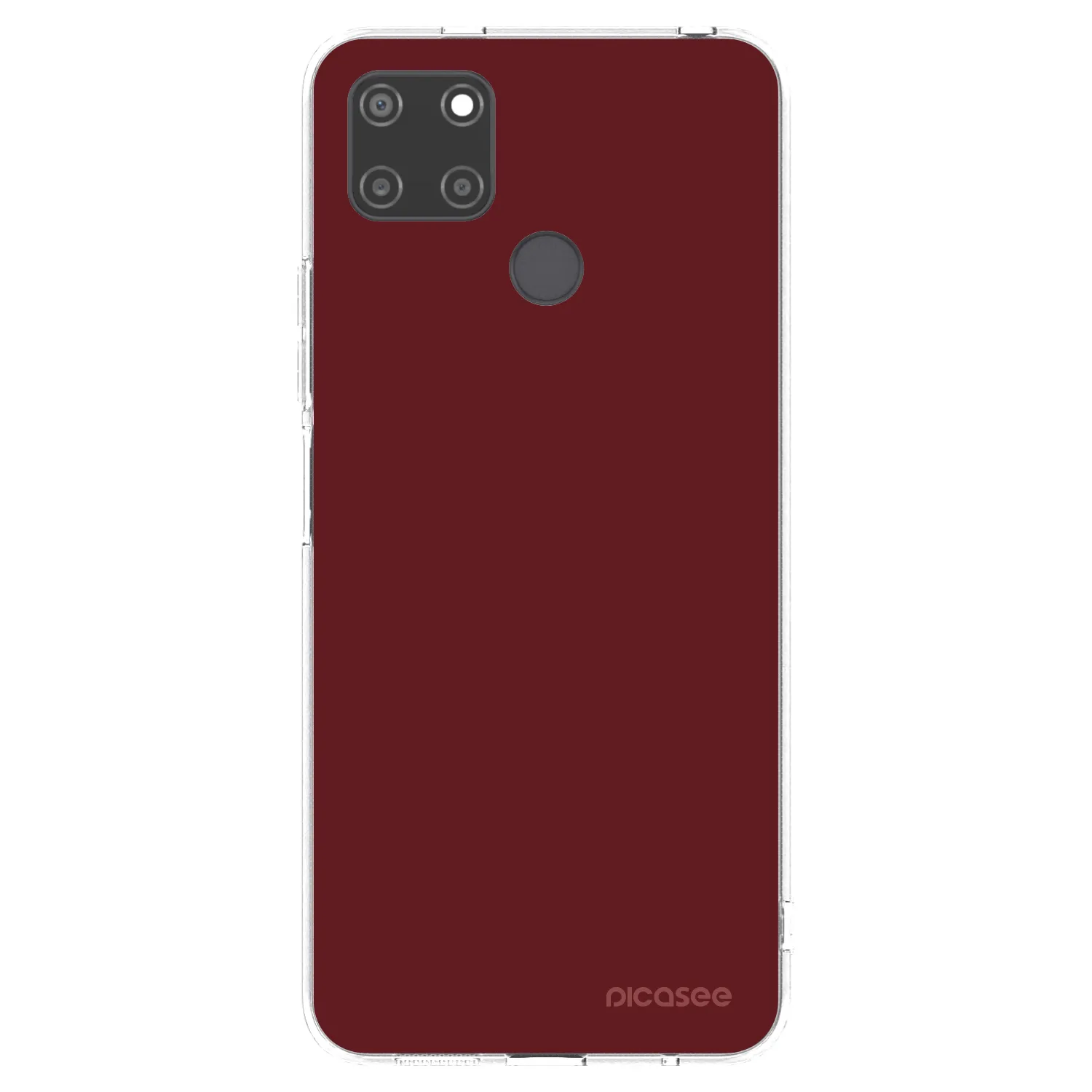Picasee silikonový průhledný obal pro Realme C21Y - Red Bliss