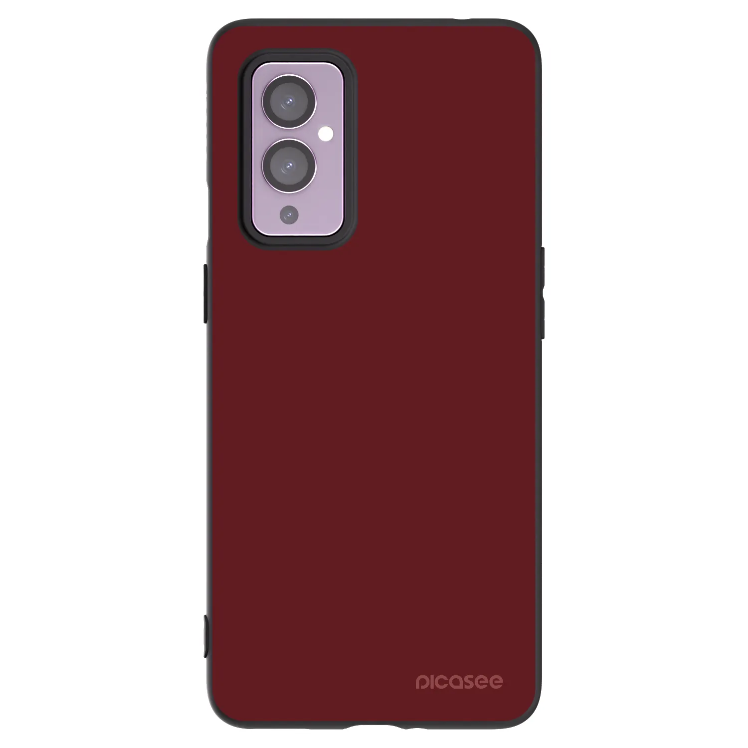 Picasee silikonový černý obal pro OnePlus 9 - Red Bliss