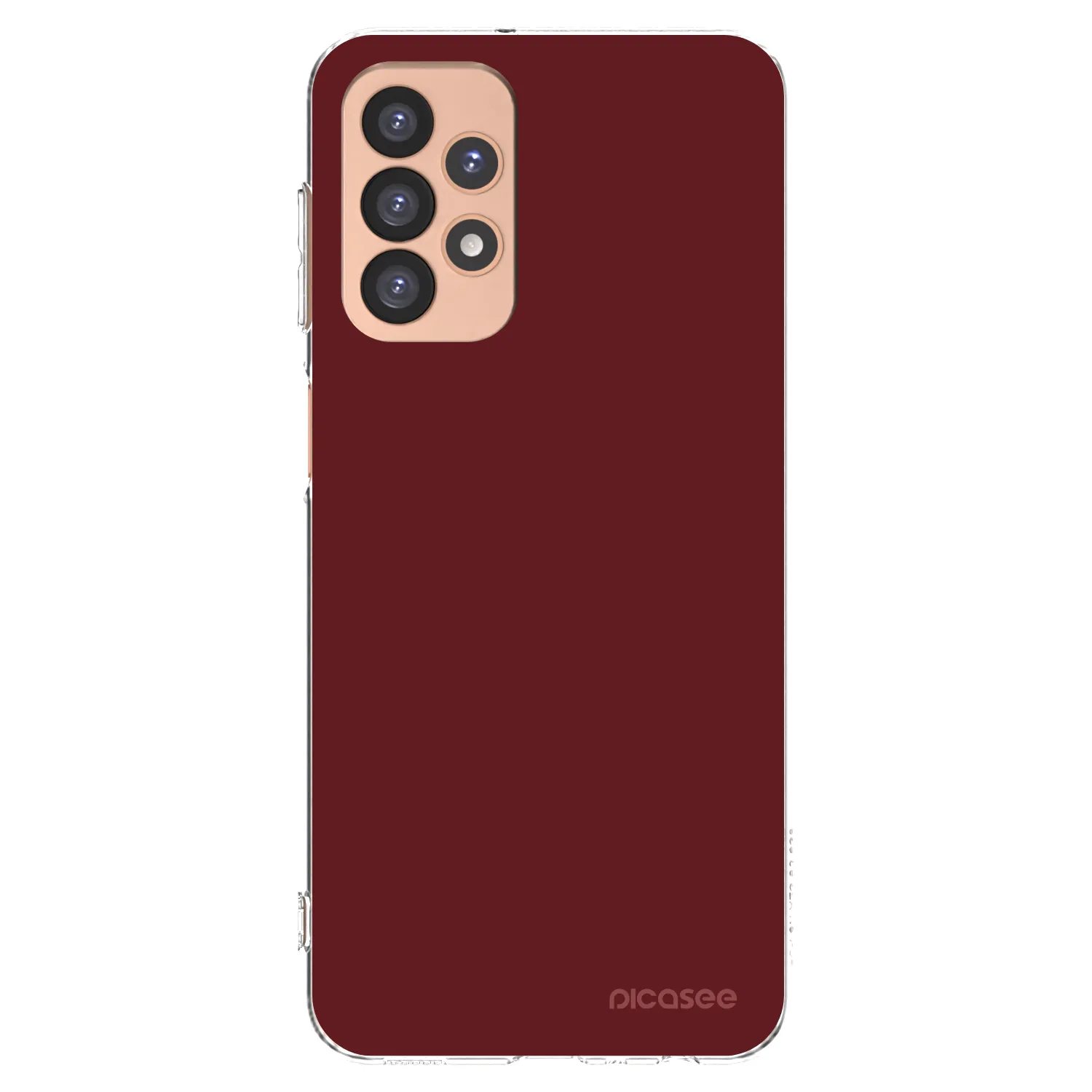 Picasee silikonový průhledný obal pro Samsung Galaxy A23 A236B 5G - Red Bliss