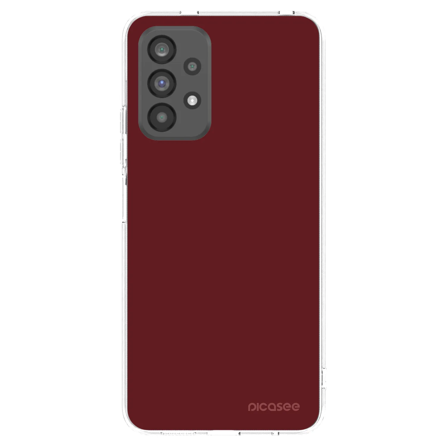 Picasee silikonový průhledný obal pro Samsung Galaxy A73 5G - Red Bliss