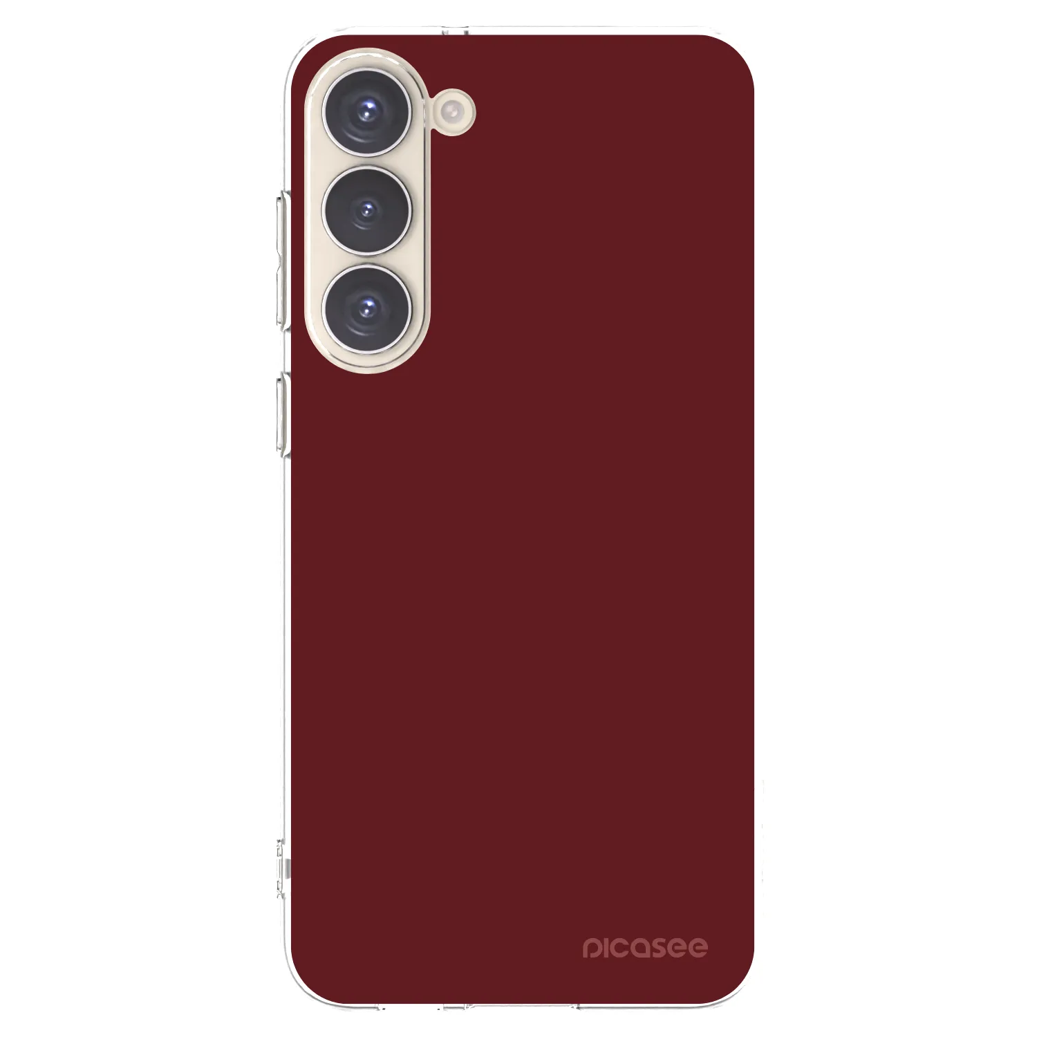 Picasee silikonový průhledný obal pro Samsung Galaxy S23+ 5G - Red Bliss