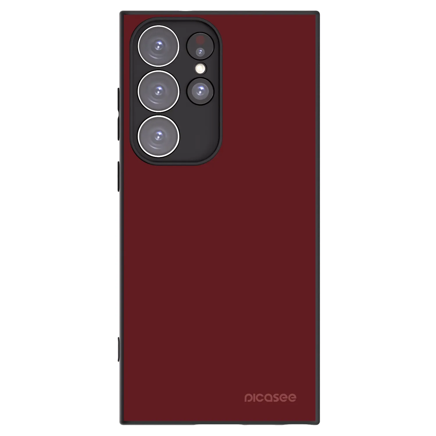 Picasee silikonový černý obal pro Samsung Galaxy S23 Ultra 5G - Red Bliss